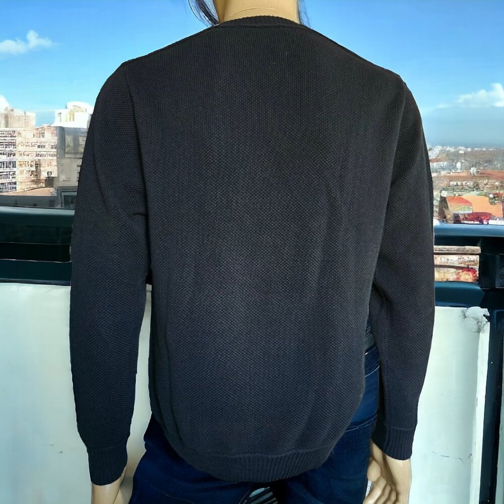 John Bartlett Consensus Black V-Neck Sweater Size… - image 4